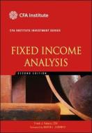 Fixed Income Analysis di Frank J. Fabozzi edito da John Wiley And Sons Ltd