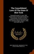 The Consolidated Laws Of The State Of New York di New Yor State edito da Arkose Press