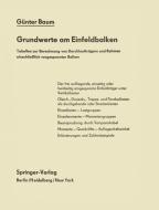 Grundwerte am Einfeldbalken di G. Baum edito da Springer Berlin Heidelberg