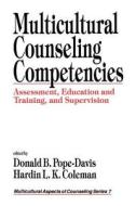 Multicultural Counseling Competencies di Donald B. Pope-Davis edito da SAGE Publications, Inc