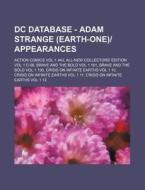 Dc Database - Adam Strange Earth-one A di Source Wikia edito da Books LLC, Wiki Series