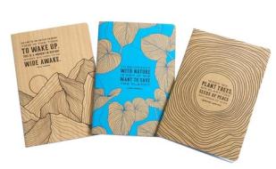 Conservation Series: Sewn Notebook Collection: Set of 2 - Large (Notebook with Quotes, Hiking Journal, Camping Journal) di Insight Editions edito da INSIGHT EDITIONS