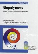Biopolymers 8 edito da Wiley VCH Verlag GmbH