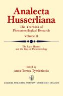 The Later Husserl and the Idea of Phenomenology edito da Springer