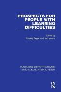 Prospects For People With Learning Difficulties edito da Taylor & Francis Ltd