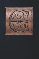 Notebook: Celtic Initial E - Copper on Black - Lined Diary / Journal di Andante Press edito da LIGHTNING SOURCE INC