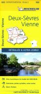 Deux-Sevres, Vienne - Michelin Local Map 322 di Michelin edito da Michelin Editions Des Voyages