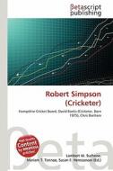 Robert Simpson (Cricketer) edito da Betascript Publishing