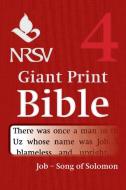 NRSV Giant Print Bible di Bible edito da Cambridge University Press