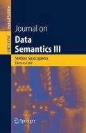Journal on Data Semantics III edito da Springer Berlin Heidelberg