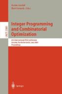 Integer Programming and Combinatorial Optimization di K. Aardal, B. Gerards edito da Springer Berlin Heidelberg