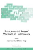 Environmental Role of Wetlands in Headwaters edito da Springer Netherlands