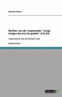 Walther Von Der Vogelweide di Christina Bredamo edito da Grin Publishing