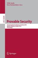 Provable Security edito da Springer Berlin Heidelberg