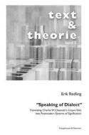 "Speaking of Dialect" di Erik Redling edito da Königshausen & Neumann