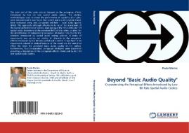 Beyond "Basic Audio Quality" di Paulo Marins edito da LAP Lambert Acad. Publ.