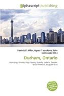 Durham, Ontario edito da Vdm Publishing House