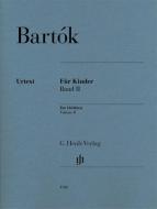 Für Kinder (rev. 1946) Bd. 2 di Béla Bartók edito da Henle, G. Verlag