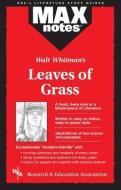 Leaves of Grass (Maxnotes Literature Guides) di Kevin Kelly, Christine Berg edito da RES & EDUCATION ASSN