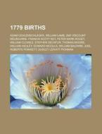 1779 births di Source Wikipedia edito da Books LLC, Reference Series