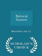 Natural Science - Scholar's Choice Edition edito da Scholar's Choice