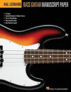 Hal Leonard Bass Guitar Tab Manuscript Paper di Hal Leonard Publishing Corporation edito da Hal Leonard Corporation