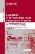 Foundations of Software Science and Computation Structures edito da Springer Nature Switzerland