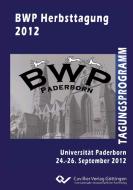 BWP Herbsttagung 2012 di Esther Winther edito da Cuvillier Verlag