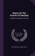 Report On The Forests Of Zululand edito da Palala Press