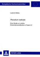 Peccatum radicale di Lubomir Batka edito da Lang, Peter GmbH