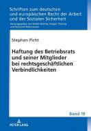 Haftung des Betriebsrats und seiner Mitglieder bei rechtsgeschäftlichen Verbindlichkeiten di Stephan Picht edito da Lang, Peter GmbH
