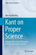 Kant on Proper Science di Hein van den Berg edito da Springer Netherlands