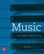 Music in Theory and Practice, Volume 1 [With Workbook] di Bruce Benward, Marilyn Saker edito da MCGRAW HILL BOOK CO
