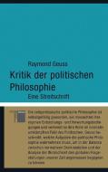 Kritik der politischen Philosophie di Raymond Geuss edito da Hamburger Edition
