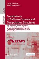 Foundations of Software Science and Computation Structures edito da Springer Nature Switzerland