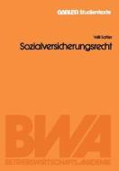 Sozialversicherungsrecht di Willi Sattler edito da Gabler Verlag