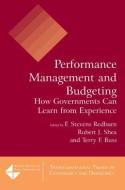 Performance Management and Budgeting di F. Stevens Redburn, Robert J. Shea, Terry F. Buss, David M. Walker edito da Taylor & Francis Ltd