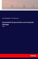 Literaturblatt für germanische und romanische Philologie di Otto Behaghel, Fritz Neumann edito da hansebooks