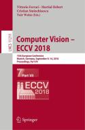 Computer Vision - ECCV 2018 edito da Springer-Verlag GmbH
