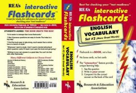 English Vocabulary - Set #2 Interactive Flashcards Book di Research & Education Association, The Staff of Rea Delete, English Language Study Guides edito da Research & Education Association
