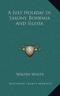 A July Holiday in Saxony, Bohemia and Silesia di Walter White edito da Kessinger Publishing