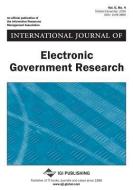 International Journal of Electronic Government Research di Vishanth Weerakkody edito da IDEA GROUP PUB