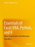 Essentials of Excel VBA, Python, and R di Cheng-Few Lee, John Lee edito da Springer International Publishing