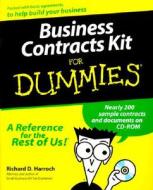Business Contracts Kit For Dummies di Richard Harroch edito da John Wiley & Sons Inc