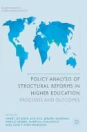 Policy Analysis of Structural Reforms in Higher Education di Jeroen Huisman, Harry de Boer, Don F. Westerheijden, Martina Vukasovic, Marco Seeber, Jon File edito da Springer-Verlag GmbH