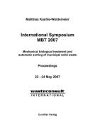 International Symposium MBT 2007 edito da Cuvillier Verlag