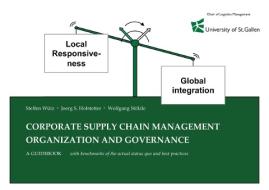 Corporate Supply Chain Management Organization and Governance di Steffen Wütz, Joerg S. Hofstetter, Wolfgang Stölzle edito da Cuvillier Verlag