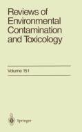 Reviews of Environmental Contamination and Toxicology 151 di George W. Ware edito da Springer