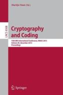 Cryptography and Coding edito da Springer Berlin Heidelberg