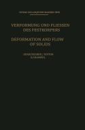 Deformation and Flow of Solids / Verformung und Fliessen des Festkörpers edito da Springer Berlin Heidelberg